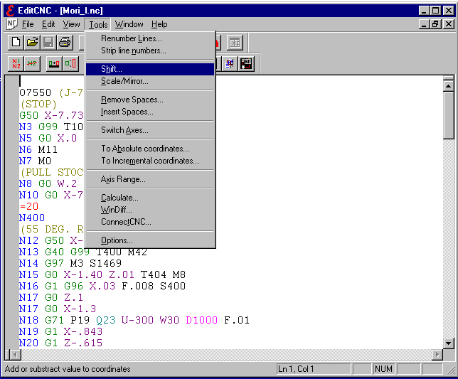 EditCNC Screenshot